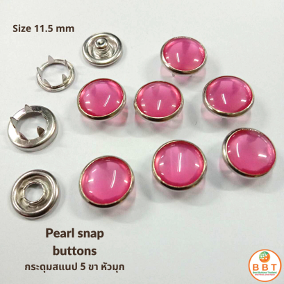 Pearl snap buttons