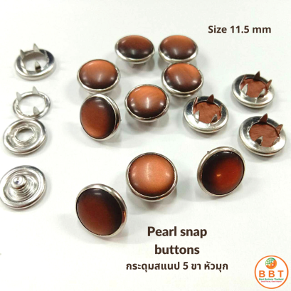 Pearl snap buttons