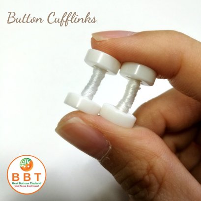 กระดุม Cufflink ถักมือ