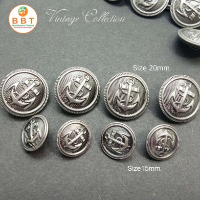 กระดุมสมอรมดำ 15 มิล