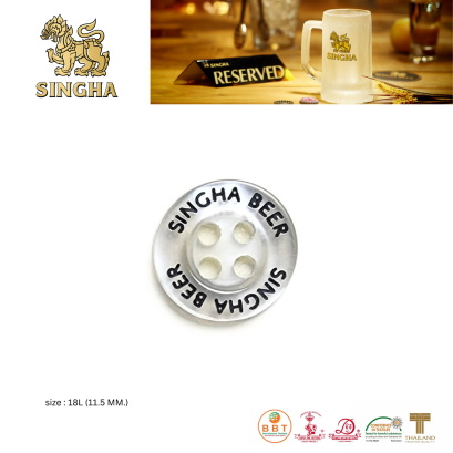 กระดุมโลโก้ลงสี ขนาด 11.5 มิล