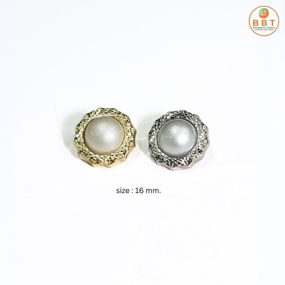Heart Shaped Gold Button Embedded Pearl(copy)