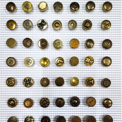 Silver - Gold Jeans Buttons