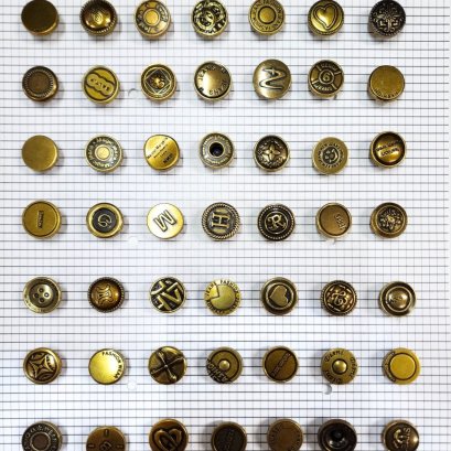 Silver - Gold Jeans Buttons