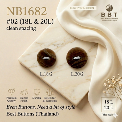 Wood Grain Shirt Buttons - 11.5mm &amp; 12.5mm for Fashion Apparel