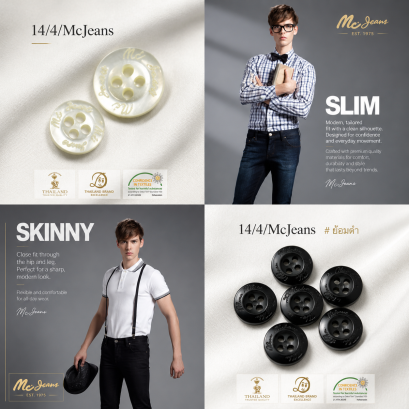 Engraved Buttons - Mc Jeans