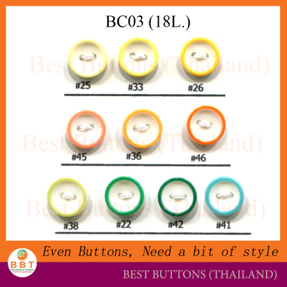 กระดุมขอบสี 11.5 มิล