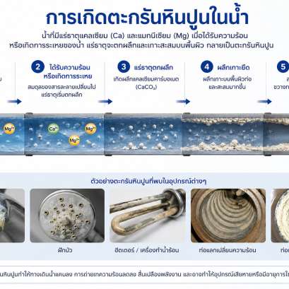 การเกิดตะกรันหินปูนในน้ำ