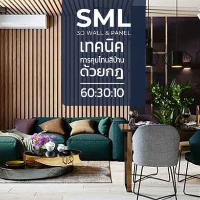 เทคนิคการคุมโทนสีบ้านด้วยกฎ 60:30:10 