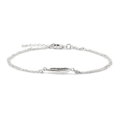 Sterling Silver &#039;feather&#039; bracelet