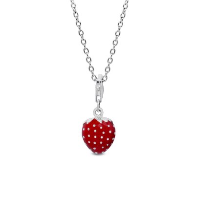 Sterling Silver &#039;Strawberry&#039; Pendant