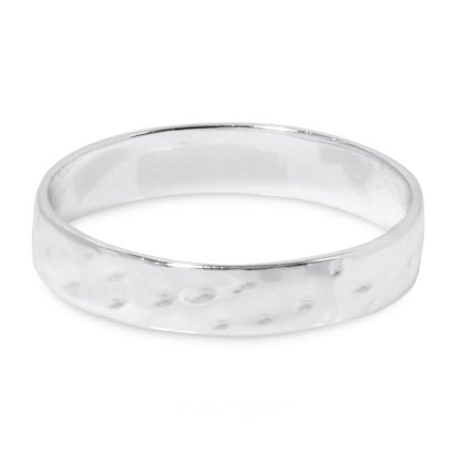 Sterling silver uneven ring
