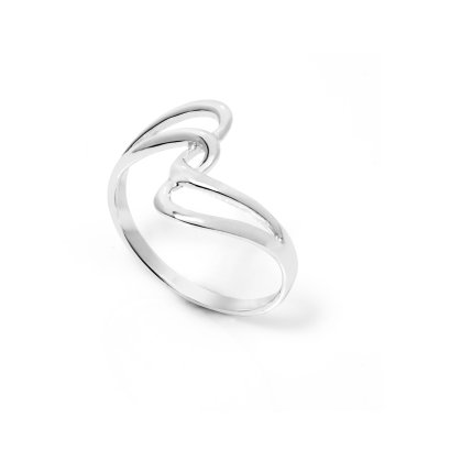 Sterling Silver Double-Wave Ring
