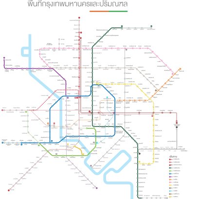 อัพเดตแนวรถไฟฟ้าสายปัจจุบัน และอนาคตฉบับสมบูรณ์