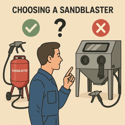サンドブラスト機の選び方