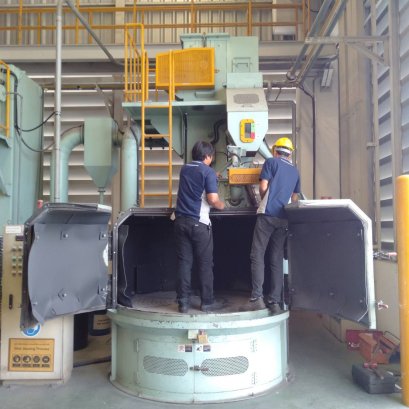 ซ่อมเครื่องยิงทราย รุ่นจานหมุน