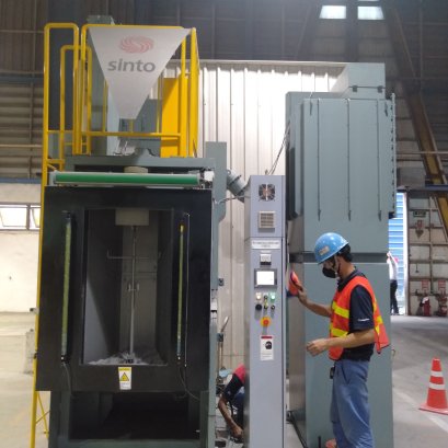 ส่งและติดตั้งเครื่องยิงทราย พ่นทราย