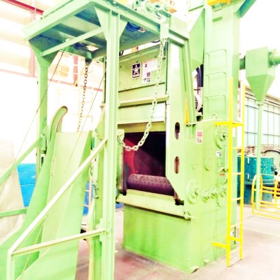 Used Shot blast machine with Loading