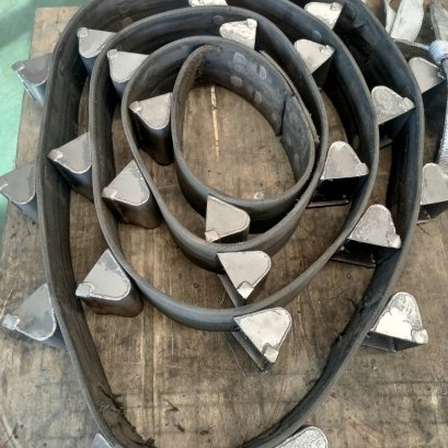 Change the belt conveyor for Shotblast machine, Korean brand