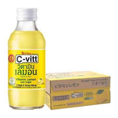 ซี-วิท เครื่องดื่มวิตามินซี รสเลมอน 140 มล. x 30