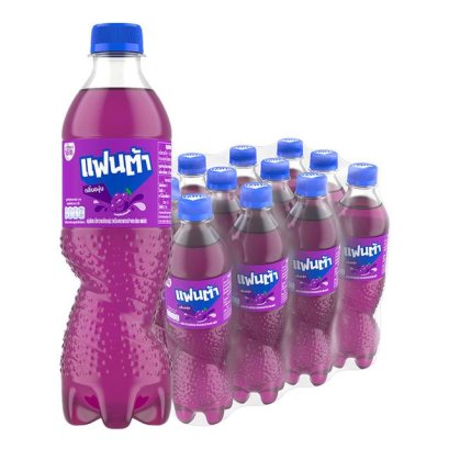 แฟนต้า เครื่องดื่มน้ำอัดลม กลิ่นองุ่น 450 มล. x 12