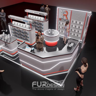 ออกแบบ ผลิต และติดตั้งร้าน : ร้าน TR Phone Shop ห้าง Central พระราม 2