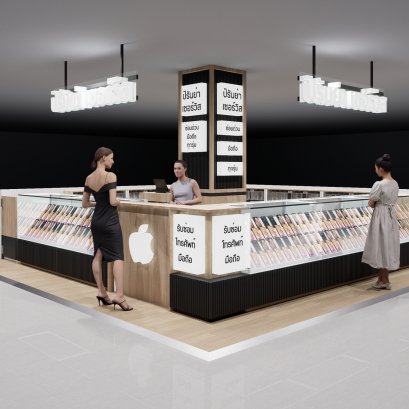 ออกแบบ ผลิต และติดตั้งร้าน : ร้าน Piranya Service จ.ร้อยเอ็ด