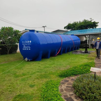 งานเปลี่ยน พร้อมติดตั้ง ถังเก็บน้ำไฟเบอร์กลาสสำหรับระบบดับเพลิง บริษัท มอนซานโต้ ไทยแลนด์ จํากัด