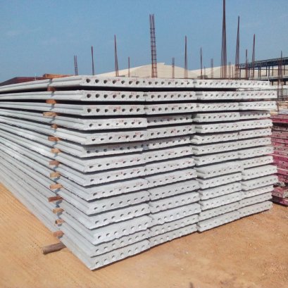 การติดตั้งแผ่นพื้น Hollow Core 