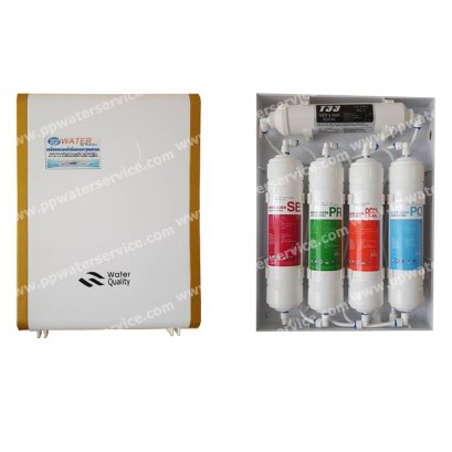 เครื่องกรองน้ำ 5 ขั้นตอน แบบไส้กรองแคปซูล