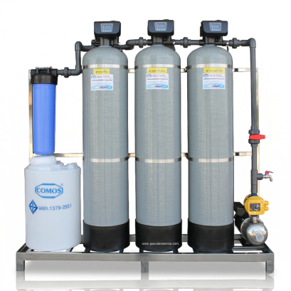 เครื่องกรองน้ำบาดาล ประปาน้ำขุ่น ถังกรองFRP12x52"(Auto)