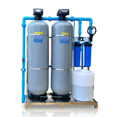เครื่องกรองน้ำบาดาล ประปาน้ำขุ่น ถังกรองนFRP18x65"นิ้ว(Auto)