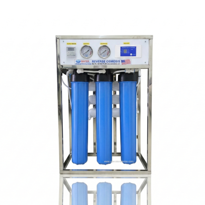 เครื่องกรองน้ำRO2400ลิตร/วัน600GPD ถังน้ำ50ลิตรเฟรมสแตนเลส
