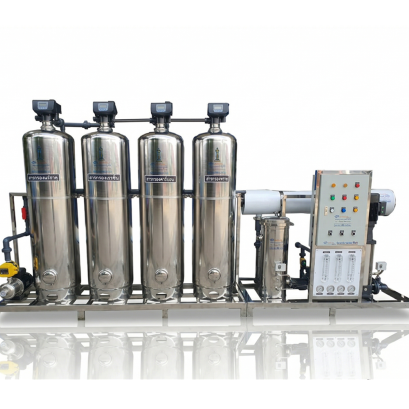 เครื่องกรองRO24Q 24000ลิตรต่อวัน1Q/ชั่วโมง(Auto)สแตนเลส