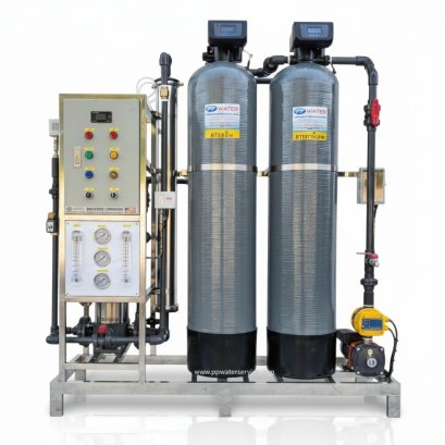 เครื่องกรองน้ำRO6Q 6000ลิตร/วัน ถังFRP12x52" AUTO