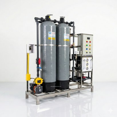 เครื่องกรองน้ำRO6Q 6000ลิตร/วัน ถังFRP12x52" Manua