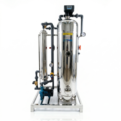 เครื่องกรองน้ำ UF(Ultra Filtration)ถังสแตนเลส16นิ้ว (Auto)