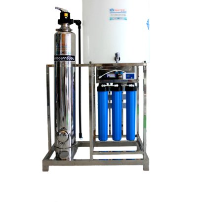 เครื่องกรองน้ำRO2400ลิตร/วัน600GPD ถังน้ำ200ลิตรเฟรมสแตนเลส