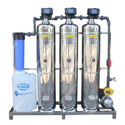 เครื่องกรองน้ำบาดาล ประปาน้ำขุ่น ถังสแตนเลส12นิ้ว(Auto)