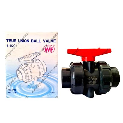 บอลวาล์วยูเนี่ยน WF UPVC ANSI TrueUnion Ball Valve1&quot;1/2&quot;
