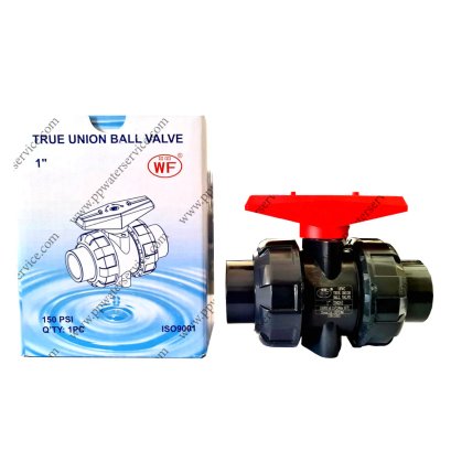 บอลวาล์วยูเนี่ยน WF UPVC ANSI TrueUnion Ball Valve1&quot;