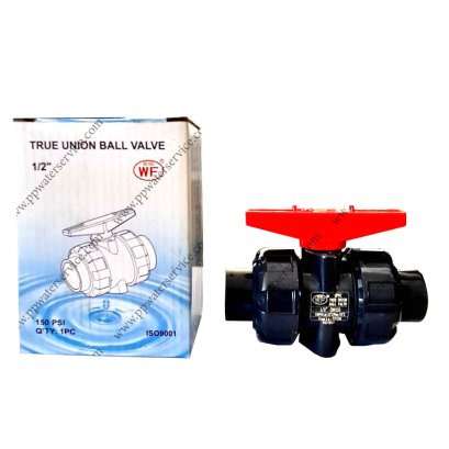 บอลวาล์วยูเนี่ยน WF UPVC ANSI TrueUnion Ball Valve1/2&quot;