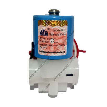 โซลินอยวาล์ว24VDC 1/4&quot; 2หุน เครื่องกรองน้ำ