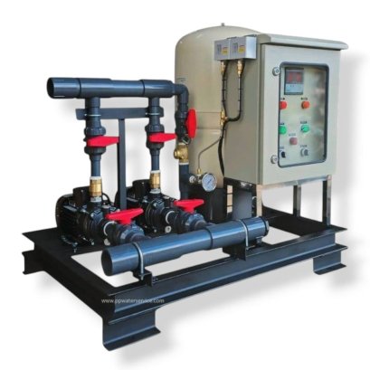 Boosterปั๊มน้ำGrundfos รุ่นcm5-3 0.65kw380V tank100Lท่อUPVC