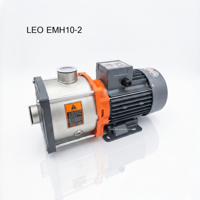 ปั๊มน้ำสแตนเลสหลายใบพัด แนวนอน LEO EMH10-2 1.3kw 380V