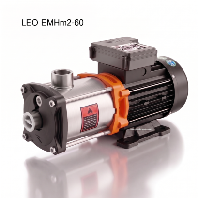 ปั๊มน้ำสแตนเลสหลายใบพัด แนวนอน LEO EMH2-60 0.75kw 220V