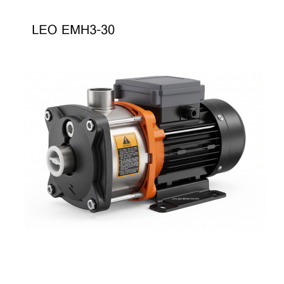 ปั๊มน้ำสแตนเลสหลายใบพัด แนวนอน LEO EMH3-30 0.37kw 220V