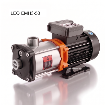 ปั๊มน้ำสแตนเลสหลายใบพัด แนวนอน LEO EMH3-50 0.55kw 220V