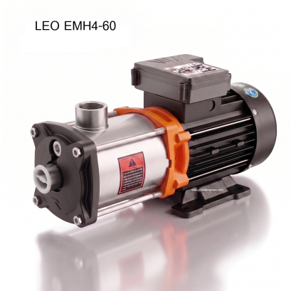 ปั๊มน้ำสแตนเลสหลายใบพัด แนวนอน LEO EMH4-60 1.1kw 220V