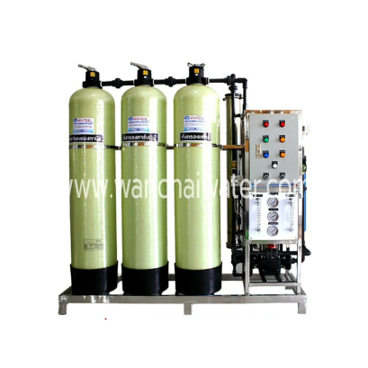 เครื่องกรองน้ำRO12Q 12000ลิตร/วันถังFRP(Manual)เฟรมสแตนเลส